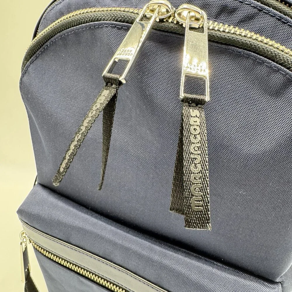 MARC JACOBS Trek nylon medium women's school backpack -Midnight blue